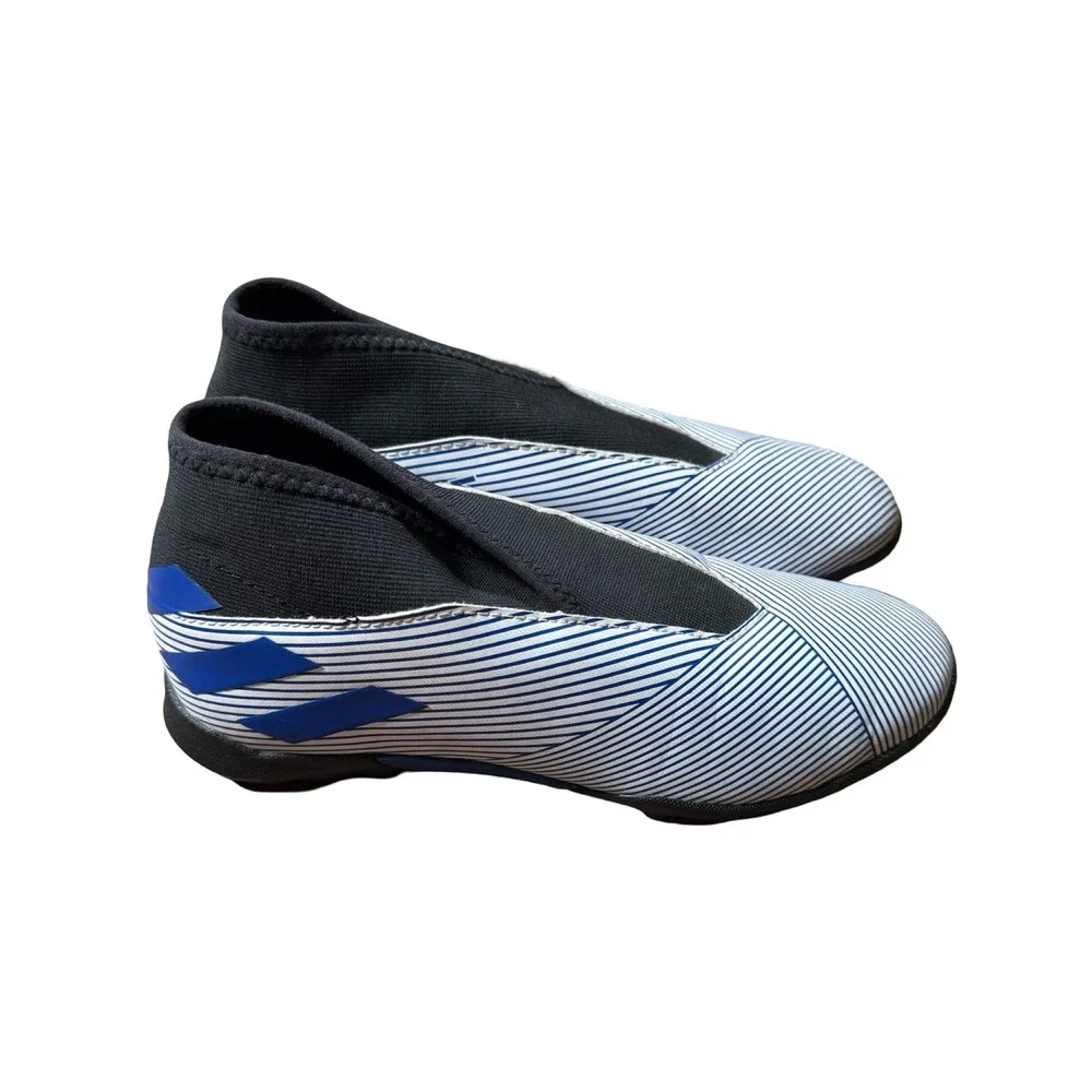 Adidas Nemeziz Kids Soccer Cleats Blue White Striped Size‎ 4.5Y